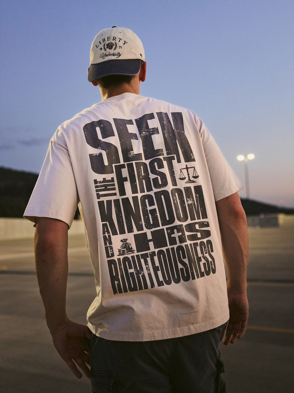 Seek First Drop Shoulder Tee