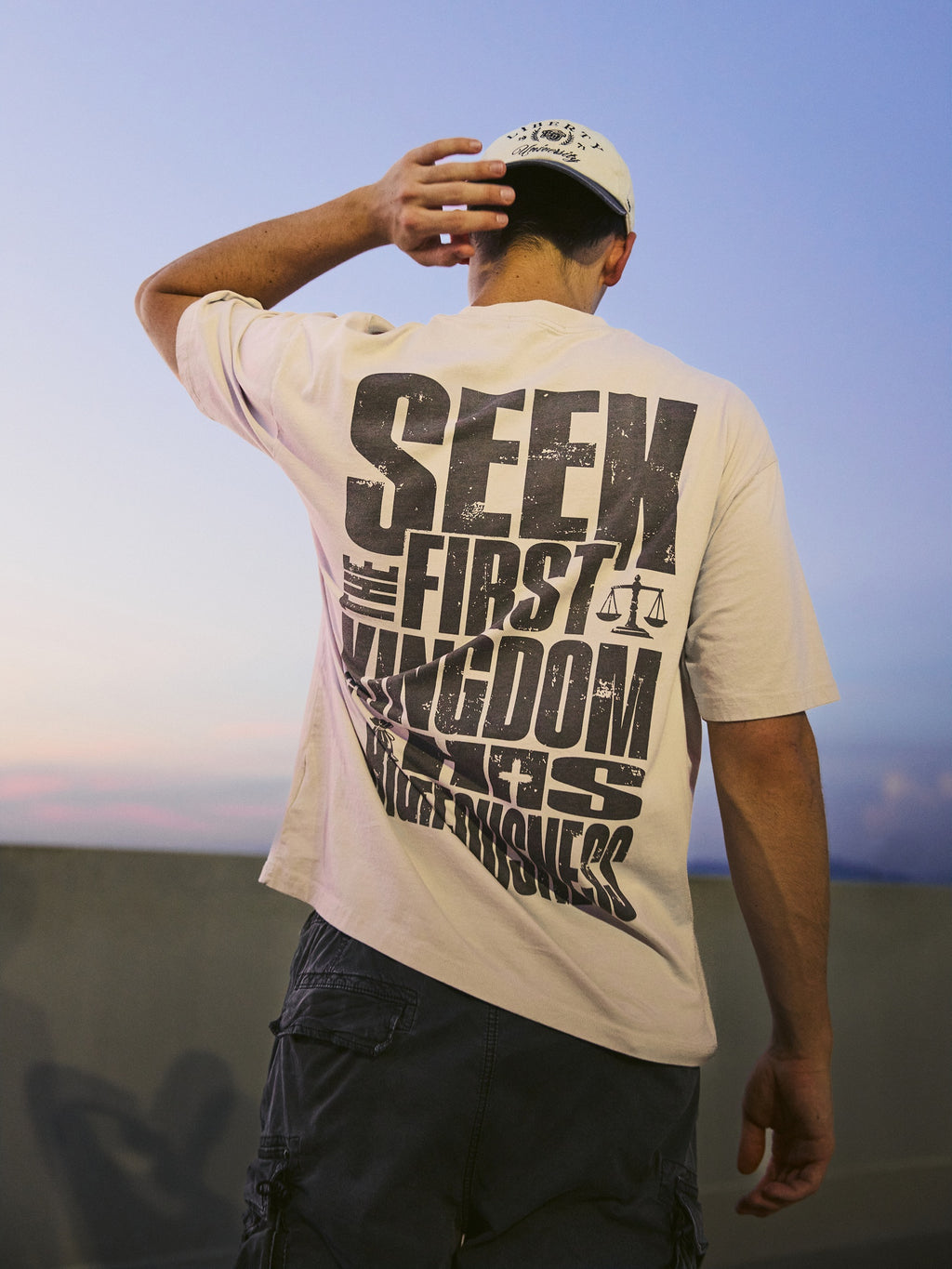 Seek First Drop Shoulder Tee