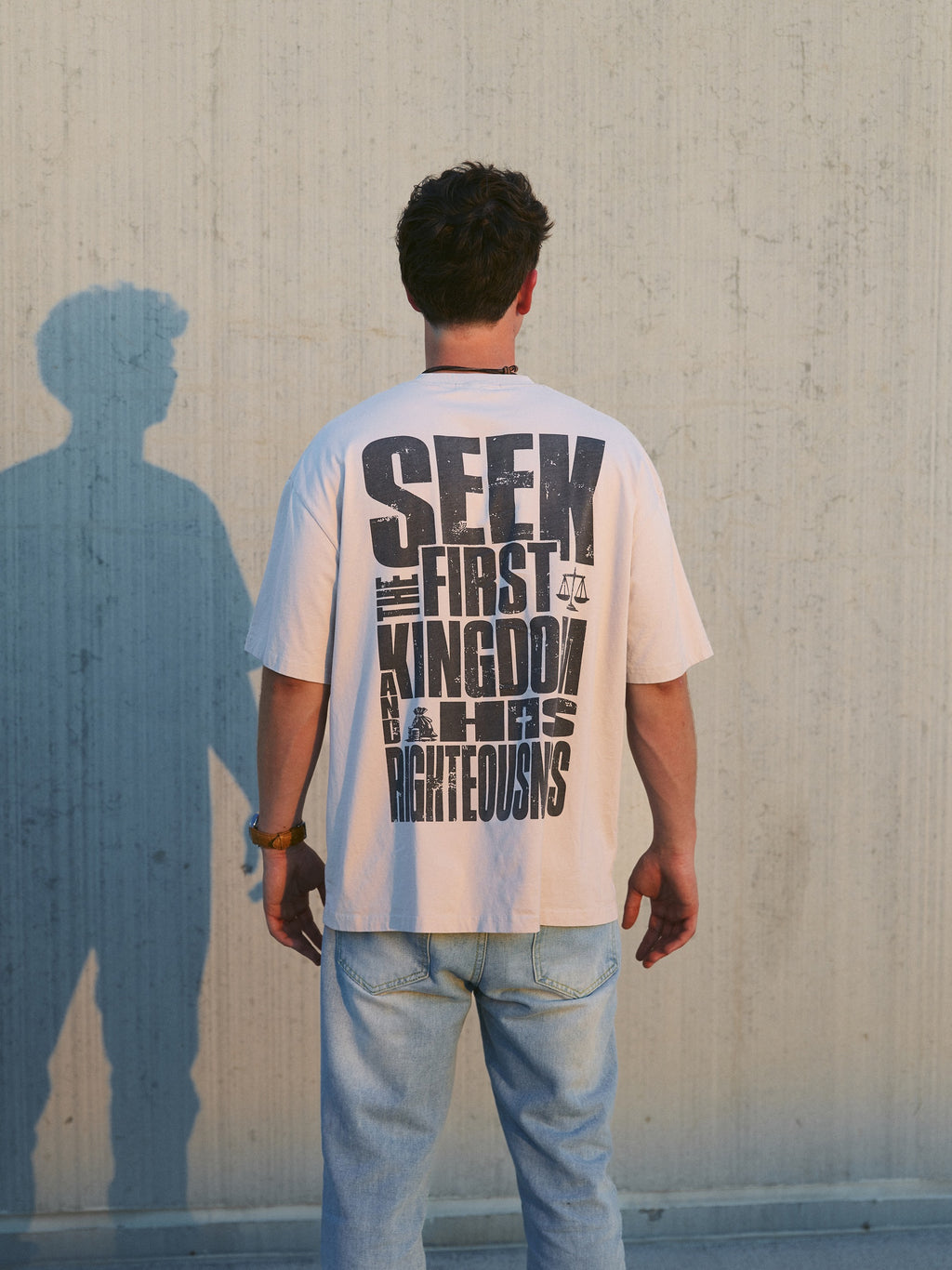Seek First Drop Shoulder Tee